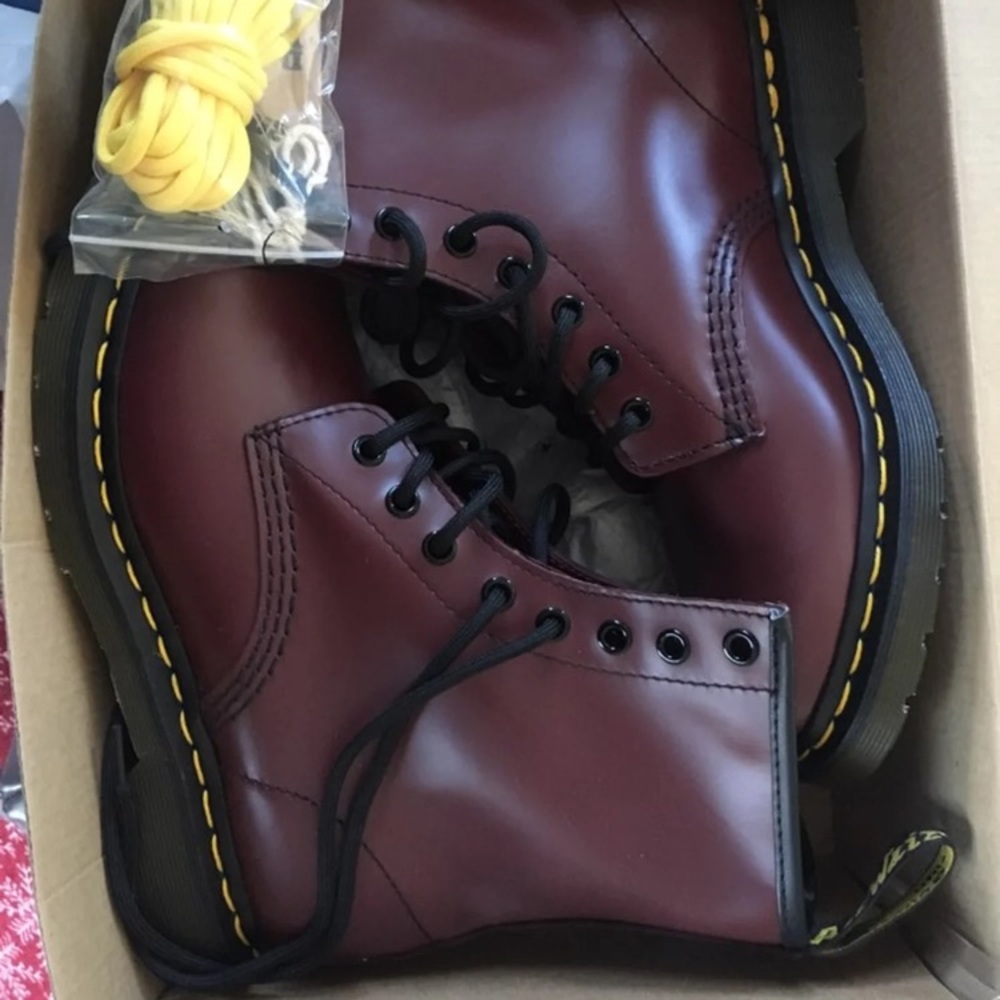 Red doc martens